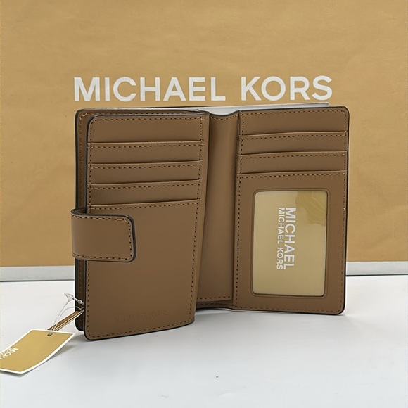 Michael Kors Medium Bifold Signature Logo Wallet Deer Multi Color - Picture 10 of 13